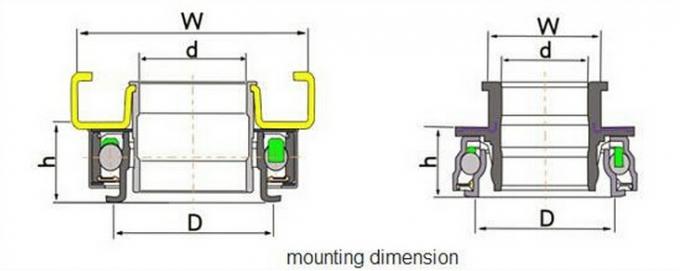 SF0845, caminhão dos rolamentos de esferas da pressão da embreagem RCT4075 parte ABEC-5 0