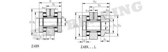 Rolamento combinado TN em dois sentidos do parafuso da bola de rolamento da agulha de ZARN 5090 para a máquina do CNC 2