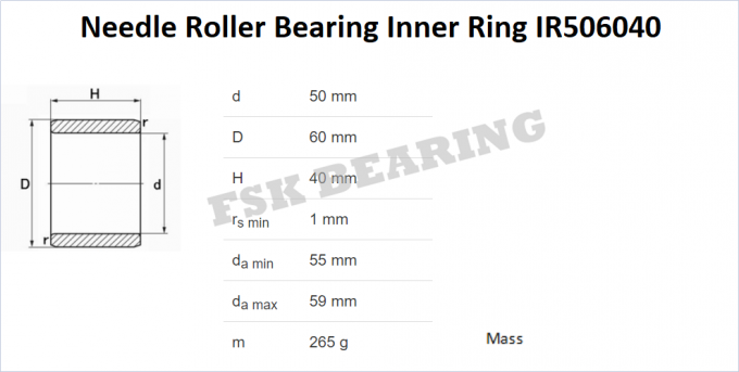 Luva interna de Bush do aço de Thicked IR506040 IR556025 IR556035 Ring For Needle Roller Bearing Gcr15 Chrome 0