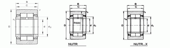 Rolamentos de rolo axiais selados do caminhão do sentido NUTR25 para a máquina resistente 0