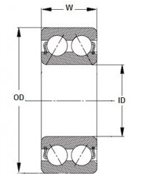 Rolamentos de esferas 40BG05S2G do condicionador de ar de NACHI - 2DS usado para MITSUBISHI 0
