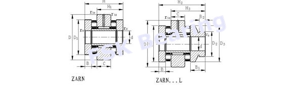 A gaiola de nylon/gaiola de bronze ZARN2557 empurrou o rolamento de rolo cilíndrico para a máquina-instrumento 0