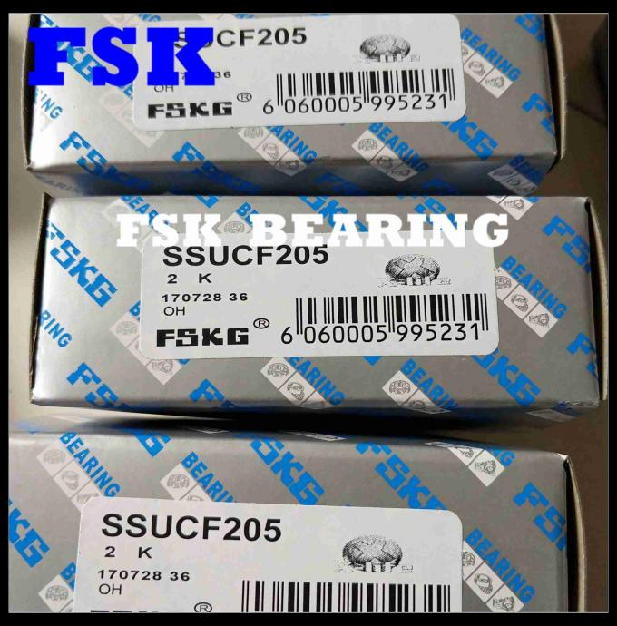 Tipo flangeado material 304/316/440 do produto comestível dos rolamentos do bloco de descanso de SSUCF205 1