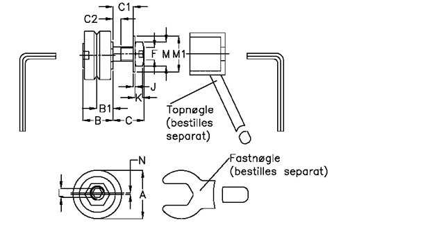 Componentes da automatização do rolamento do rolamento da trilha do tipo LJ34 E de HEPCO INA 0