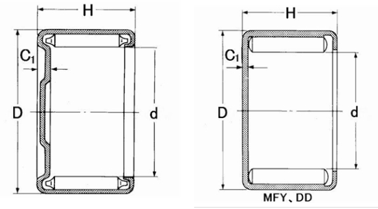 Rolamentos de rolo tirados da agulha do complemento completo do copo F4526 45 x 52 x 26 milímetros 4