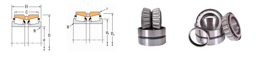 Mercado Euro EE234156/234221D Rolamentos de rolos cónicos de fila dupla para rolamentos de aço 7